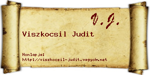 Viszkocsil Judit névjegykártya