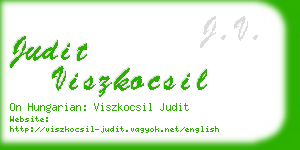 judit viszkocsil business card